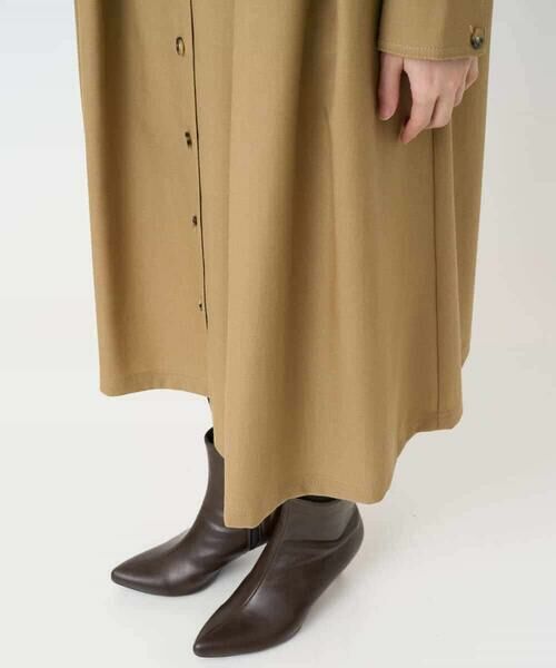 Maison de CINQ / メゾン ドゥ サンク ロング・マキシ丈ワンピース | ウール混デニム前開きワンピース | 詳細15