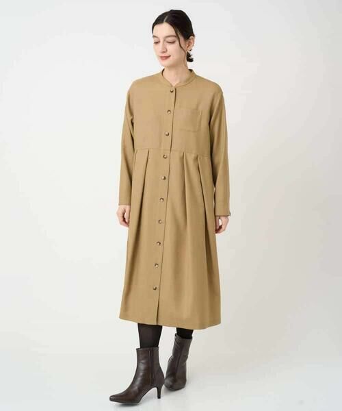 Maison de CINQ / メゾン ドゥ サンク ロング・マキシ丈ワンピース | ウール混デニム前開きワンピース | 詳細19