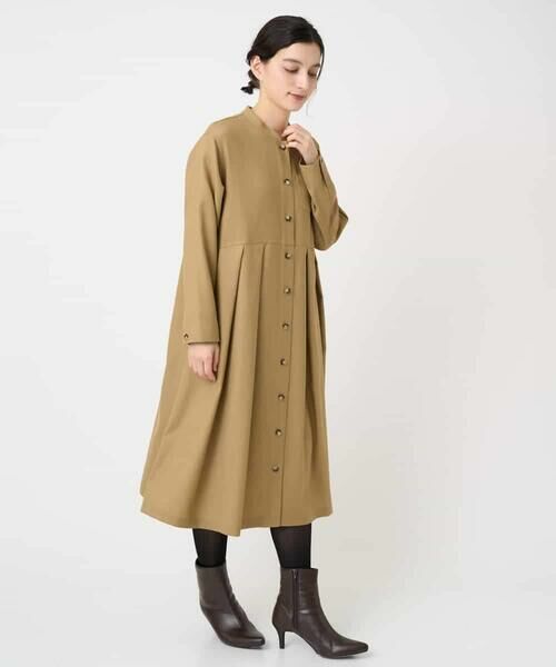 Maison de CINQ / メゾン ドゥ サンク ロング・マキシ丈ワンピース | ウール混デニム前開きワンピース | 詳細20