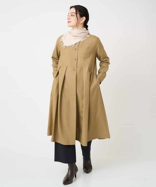 Maison de CINQ / メゾン ドゥ サンク ロング・マキシ丈ワンピース | ウール混デニム前開きワンピース | 詳細21