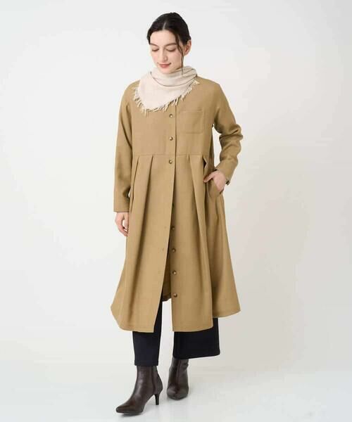 Maison de CINQ / メゾン ドゥ サンク ロング・マキシ丈ワンピース | ウール混デニム前開きワンピース | 詳細22