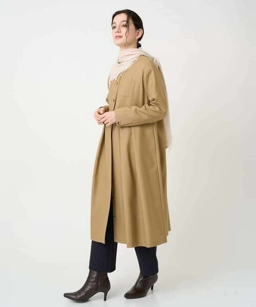 Maison de CINQ / メゾン ドゥ サンク ロング・マキシ丈ワンピース | ウール混デニム前開きワンピース | 詳細23