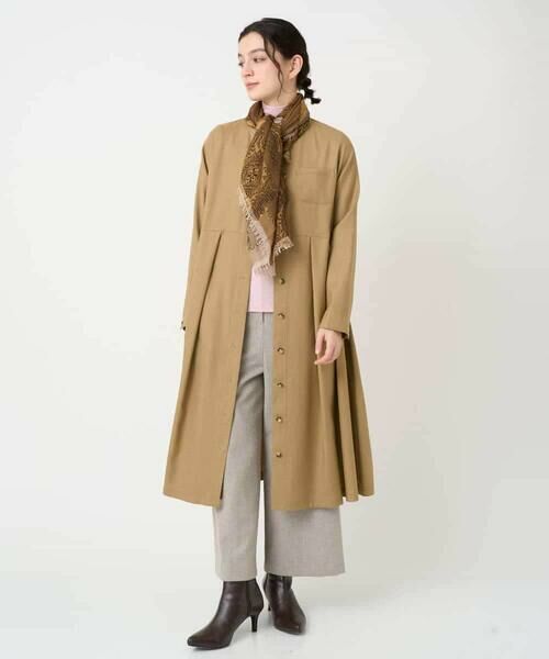 Maison de CINQ / メゾン ドゥ サンク ロング・マキシ丈ワンピース | ウール混デニム前開きワンピース | 詳細24