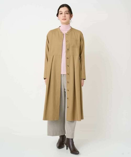 Maison de CINQ / メゾン ドゥ サンク ロング・マキシ丈ワンピース | ウール混デニム前開きワンピース | 詳細25