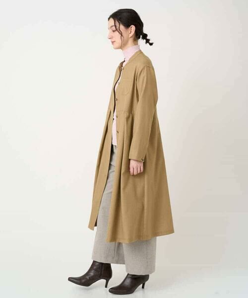 Maison de CINQ / メゾン ドゥ サンク ロング・マキシ丈ワンピース | ウール混デニム前開きワンピース | 詳細26