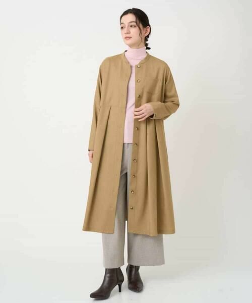 Maison de CINQ / メゾン ドゥ サンク ロング・マキシ丈ワンピース | ウール混デニム前開きワンピース | 詳細27