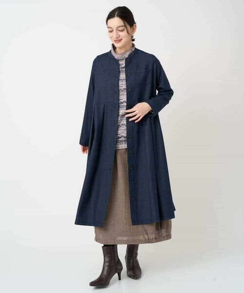 Maison de CINQ / メゾン ドゥ サンク ロング・マキシ丈ワンピース | ウール混デニム前開きワンピース | 詳細5