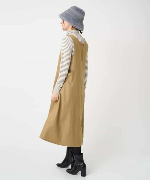 Maison de CINQ / メゾン ドゥ サンク ロング・マキシ丈スカート | ウール混デニム前後2WAYジャンパースカート | 詳細28