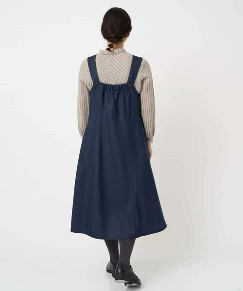Maison de CINQ / メゾン ドゥ サンク ロング・マキシ丈スカート | ウール混デニム前後2WAYジャンパースカート | 詳細30
