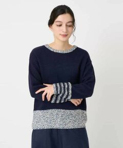 Maison de CINQ / メゾン ドゥ サンク ニット・セーター | カスリパネルボーダーニット