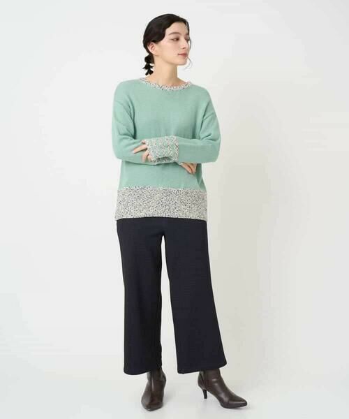 Maison de CINQ / メゾン ドゥ サンク ニット・セーター | カスリパネルボーダーニット | 詳細11
