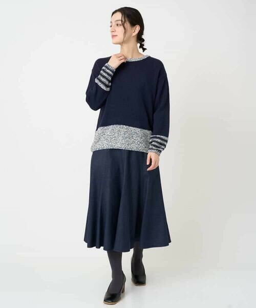 Maison de CINQ / メゾン ドゥ サンク ニット・セーター | カスリパネルボーダーニット | 詳細18