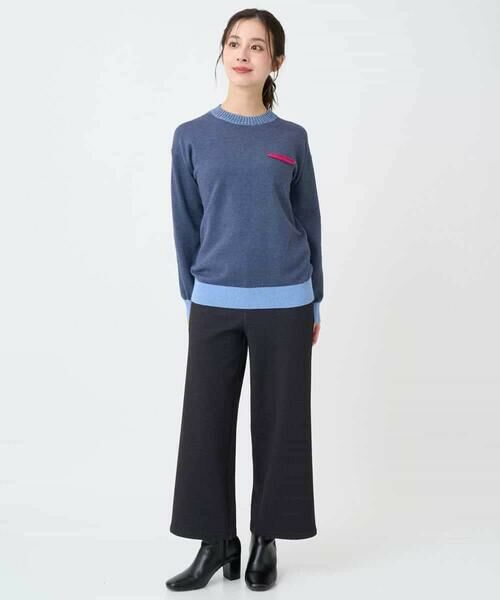 Maison de CINQ / メゾン ドゥ サンク ニット・セーター | 配色デザインポケットニット | 詳細10