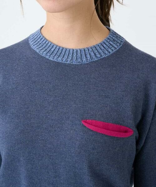 Maison de CINQ / メゾン ドゥ サンク ニット・セーター | 配色デザインポケットニット | 詳細5