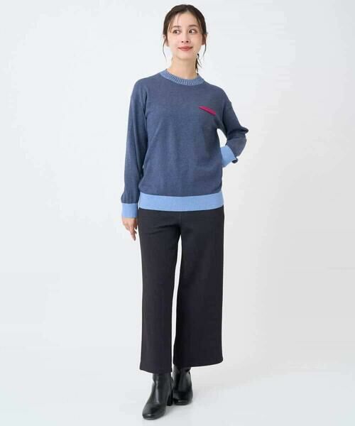 Maison de CINQ / メゾン ドゥ サンク ニット・セーター | 配色デザインポケットニット | 詳細9