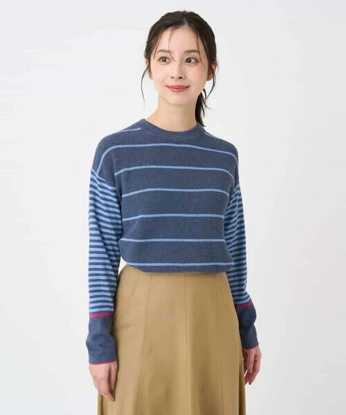 Maison de CINQ / メゾン ドゥ サンク ニット・セーター | パネルボーダーニット | 詳細1