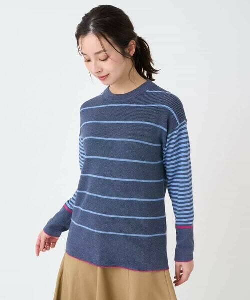 Maison de CINQ / メゾン ドゥ サンク ニット・セーター | パネルボーダーニット | 詳細3