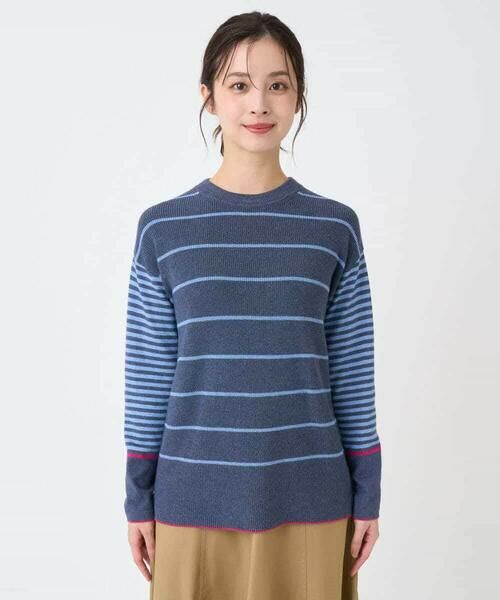 Maison de CINQ / メゾン ドゥ サンク ニット・セーター | パネルボーダーニット | 詳細4