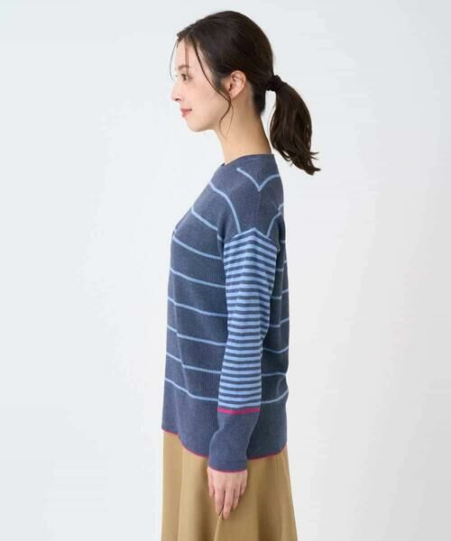 Maison de CINQ / メゾン ドゥ サンク ニット・セーター | パネルボーダーニット | 詳細5