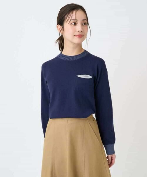 Maison de CINQ / メゾン ドゥ サンク ニット・セーター | 配色デザインポケットニット | 詳細1