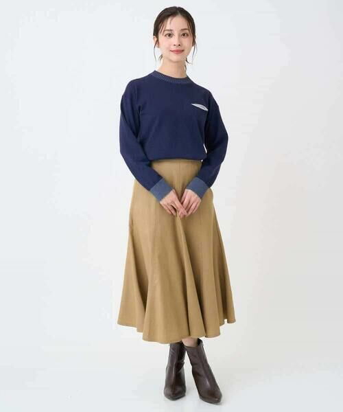 Maison de CINQ / メゾン ドゥ サンク ニット・セーター | 配色デザインポケットニット | 詳細11