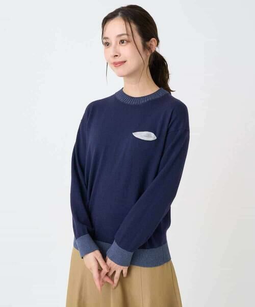 Maison de CINQ / メゾン ドゥ サンク ニット・セーター | 配色デザインポケットニット | 詳細3