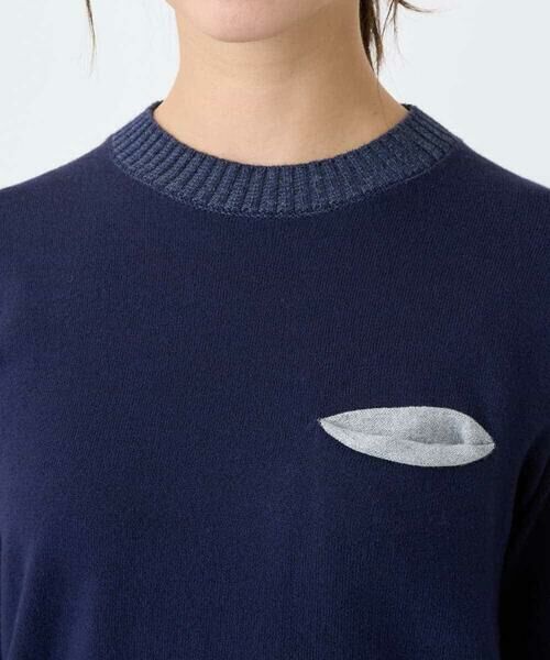 Maison de CINQ / メゾン ドゥ サンク ニット・セーター | 配色デザインポケットニット | 詳細7