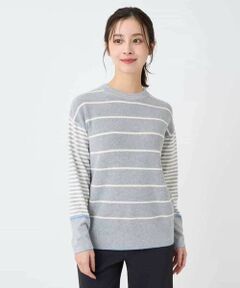 Maison de CINQ / メゾン ドゥ サンク ニット・セーター | パネルボーダーニット