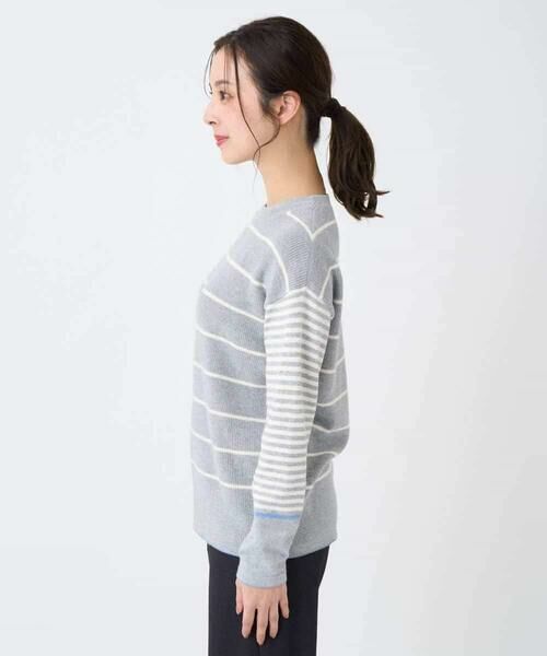 Maison de CINQ / メゾン ドゥ サンク ニット・セーター | パネルボーダーニット | 詳細3
