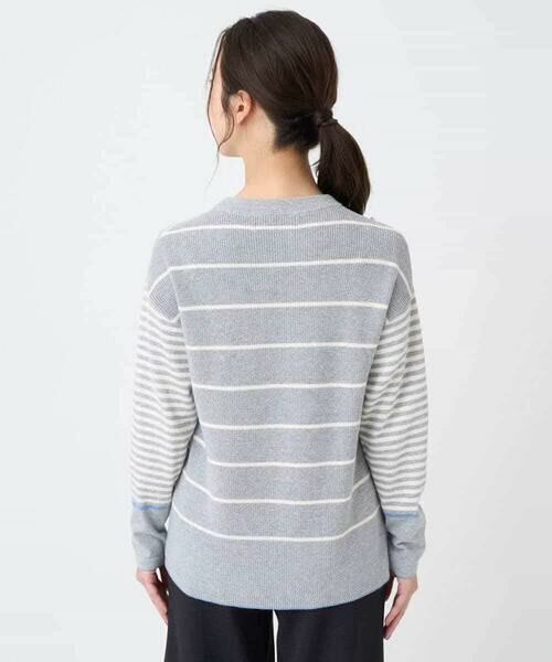 Maison de CINQ / メゾン ドゥ サンク ニット・セーター | パネルボーダーニット | 詳細4