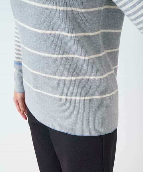 Maison de CINQ / メゾン ドゥ サンク ニット・セーター | パネルボーダーニット | 詳細7