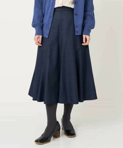 Maison de CINQ / メゾン ドゥ サンク ロング・マキシ丈スカート | ウール混デニムフレアスカート