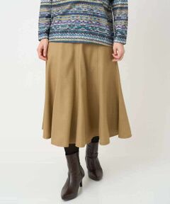 Maison de CINQ / メゾン ドゥ サンク ロング・マキシ丈スカート | ウール混デニムフレアスカート