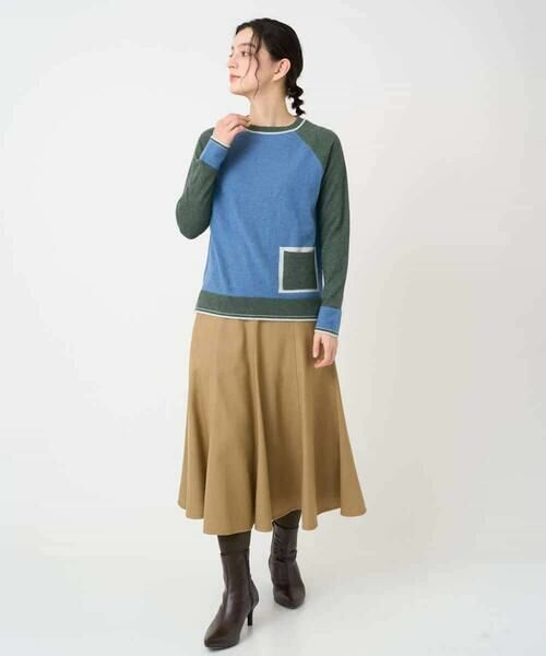 Maison de CINQ / メゾン ドゥ サンク ロング・マキシ丈スカート | ウール混デニムフレアスカート | 詳細17