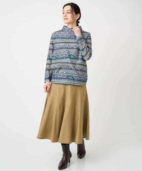 Maison de CINQ / メゾン ドゥ サンク ロング・マキシ丈スカート | ウール混デニムフレアスカート | 詳細21