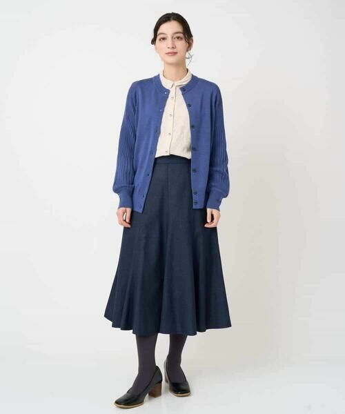 Maison de CINQ / メゾン ドゥ サンク ロング・マキシ丈スカート | ウール混デニムフレアスカート | 詳細28