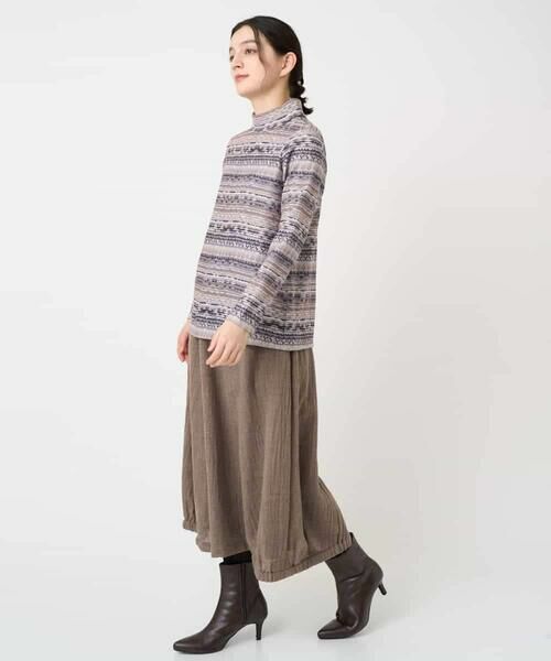 Maison de CINQ / メゾン ドゥ サンク カットソー | [日本製]編地柄プリントカットソー | 詳細18