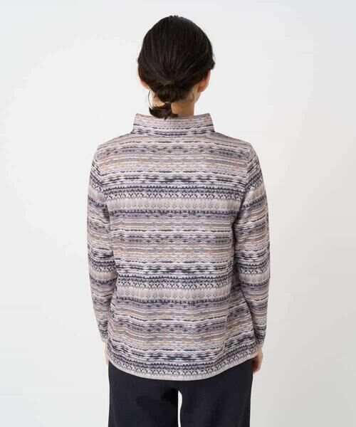 Maison de CINQ / メゾン ドゥ サンク カットソー | [日本製]編地柄プリントカットソー | 詳細5