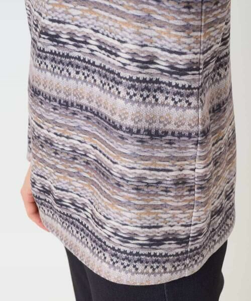 Maison de CINQ / メゾン ドゥ サンク カットソー | [日本製]編地柄プリントカットソー | 詳細8