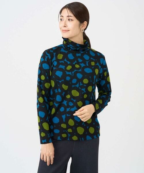 Maison de CINQ / メゾン ドゥ サンク カットソー | [日本製]テンセルリバードットプリントカットソー | 詳細6