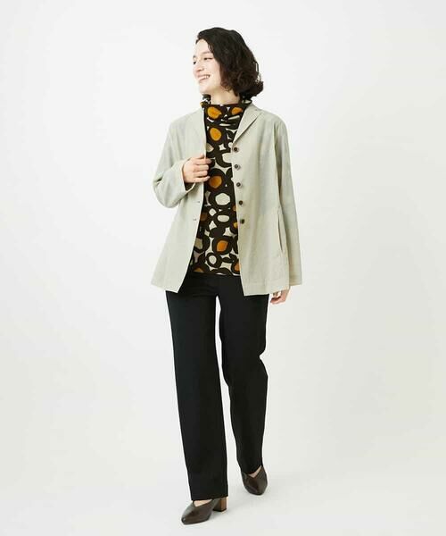 Maison de CINQ / メゾン ドゥ サンク カットソー | [日本製]テンセルリバードットプリントカットソー | 詳細15