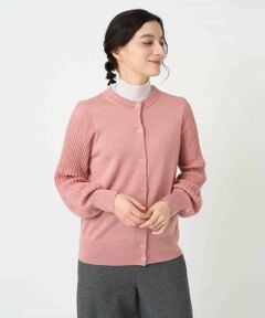 Maison de CINQ / メゾン ドゥ サンク カーディガン・ボレロ | ウール混リブニットカーディガン