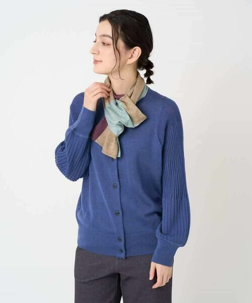 Maison de CINQ / メゾン ドゥ サンク カーディガン・ボレロ | ウール混リブニットカーディガン | 詳細1