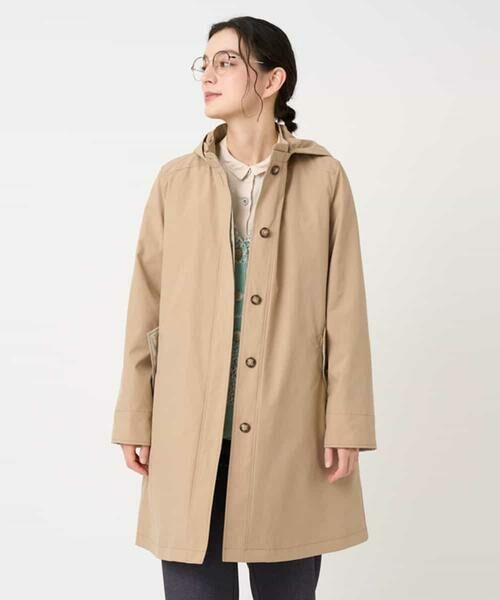 Maison de CINQ / メゾン ドゥ サンク その他アウター | ライナー付きテトロンストレッチコート(ベージュ)