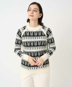 Maison de CINQ / メゾン ドゥ サンク ニット・セーター | ジオメトリックジャガードウールニット