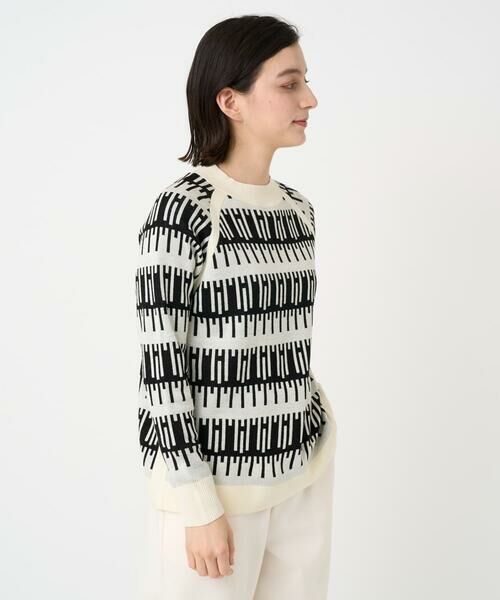 Maison de CINQ / メゾン ドゥ サンク ニット・セーター | ジオメトリックジャガードウールニット | 詳細1