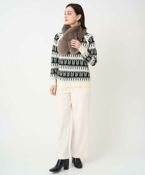 Maison de CINQ / メゾン ドゥ サンク ニット・セーター | ジオメトリックジャガードウールニット | 詳細11