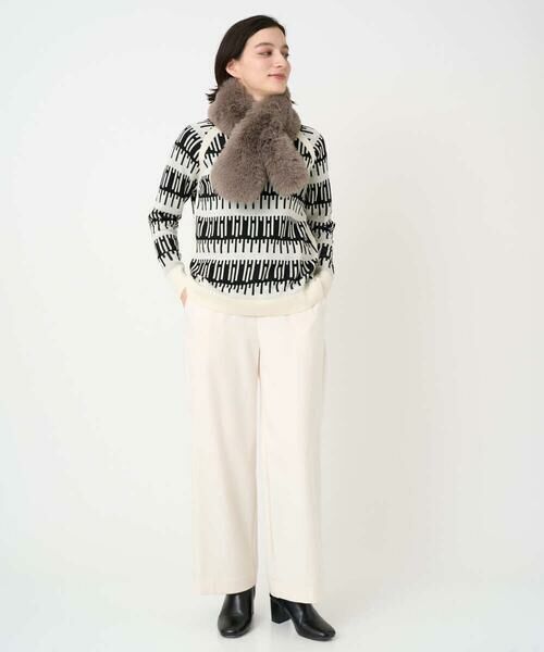 Maison de CINQ / メゾン ドゥ サンク ニット・セーター | ジオメトリックジャガードウールニット | 詳細12