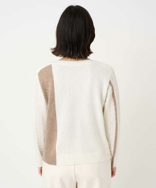 Maison de CINQ / メゾン ドゥ サンク ニット・セーター | バイカラーストライプケーブルニット | 詳細5