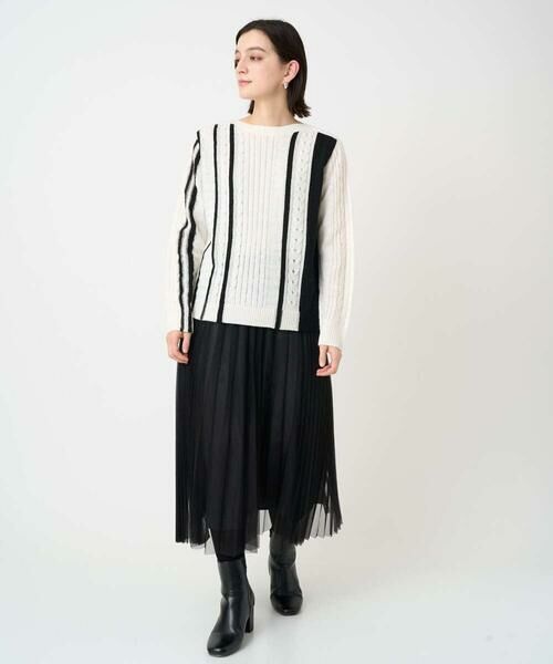 Maison de CINQ / メゾン ドゥ サンク ロング・マキシ丈スカート | [日本製]アコーディオンシアープリーツスカート | 詳細11